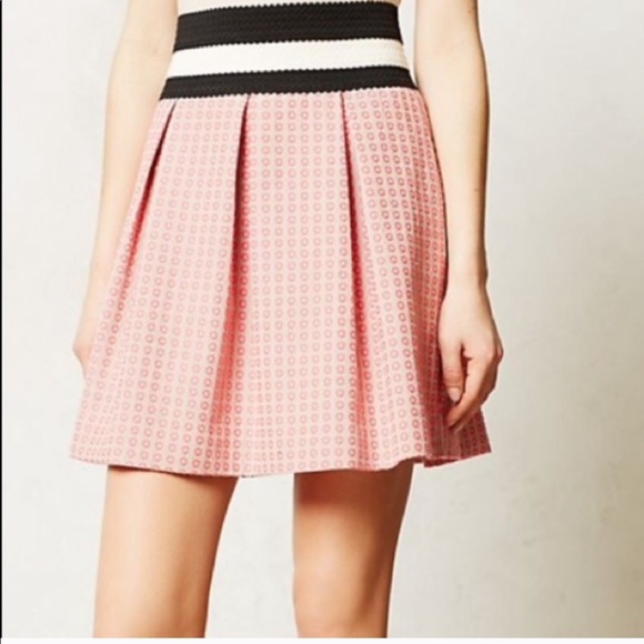 Anthropologie Dresses & Skirts - Maeve Pink Pleated Skirt